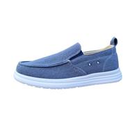 Charles Southwell Mens Slip-On Canvas Loafers Lightweight Casual Shoes Marco-Blue-9