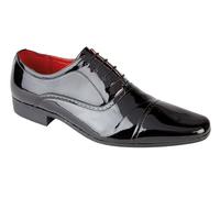 Charles Southwell Mens Stylish Lace-up Brogue Formal, Wedding, Work, Casual, Dress Shoes Sizes 6-12 (Black Patent, UK Footwear Size System, Adult, Men, Numeric, Medium, 11)