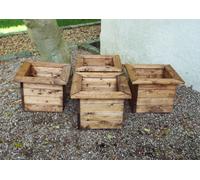 Charles Taylor 4 Piece Country Regular SQ Garden Planter