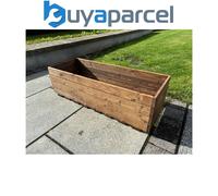 Charles Taylor Berwick Wooden Open Extra Large Rectangular Planter Plant Pot