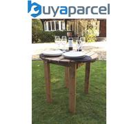 Charles Taylor Trading Circular BBQ Table – Brown