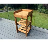 Charles Taylor Trading Deluxe Davenport Utlity/BBQ Table Regular in Brown Charles Taylor Trading Brown