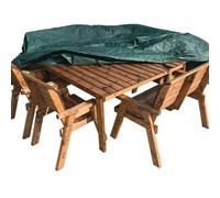 Charles Taylor Deluxe Fitted Eight Seater Square Table Set Cover - L265 X W255 X H102 Cm