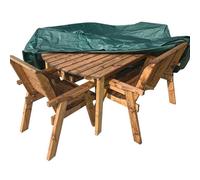 Charles Taylor Deluxe Fitted Six Seater Table Set Cover - Fully Assembled in Green Charles Taylor Green