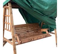 Charles Taylor Deluxe Fitted Two Seater Swing Cover - Fully Assembled in Green Charles Taylor Green