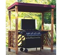 Charles Taylor Dorchester BBQ Shelter Garden Furniture Arbour Handmade in the UK Assembled upon Delivery Green