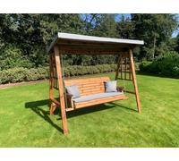 Dorset Three Seater Swing Grey Charles Taylor Trading Brown One Size