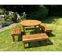 Charles Taylor Knights Eight Seat Round Table Set