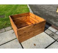 Charles Taylor Multi Pack Of 2 - Country Kitchen Large Raised Bed Planter - Timber - L60 X W60 X H30 Cm