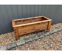Charles Taylor Multi Pack Of 2 - Prestbury Raised Rectangular Extra Large Trough - Timber - L47.5 X W109 X H42 Cm - Minimal Assembly Required