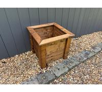 Charles Taylor Multi Pack Of 3 - Prestbury Raised Square Large Planter - Timber - L47.5 X W47.5 X H42 Cm