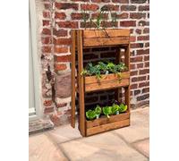 Charles Taylor Multi Pack Of 3 - Regular Herb Garden Planter - Redwood - L35 X W55 X H102 - Fully Assembled