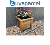 Charles Taylor Prestbury Garden Wooden Raised Large Square Planter Flower Pot