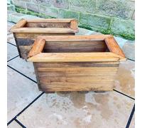 Charles Taylor Trading 2Pc Regular Trough - Wood - L33 X W57 X H33 Cm - Fully Assembled