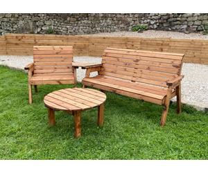 Charles Taylor Trading Angled Grand Chair & Winchester With Round Coffee
