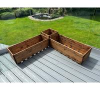 Charles Taylor Trading Berwick Corner Planter Set in Brown Charles Taylor Trading Brown