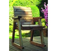 Charles Taylor Trading Chair Rocker With Cushions - W68 X D77 X H102 - Fully Assembled - Green