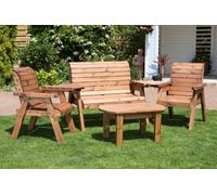 Charles Taylor Trading 4 Seater Multi Set with Rectangluar Table in Brown Charles Taylor Trading Brown