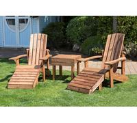 Scandinavian Redwood Garden Relaxer Set by Charles Taylor - 2 Seats