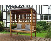 Charles Taylor Trading Bramham Three Seater Arbour Grey in Brown Charles Taylor Trading Brown