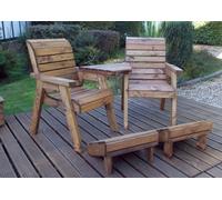 Charles Taylor Trading Deluxe Lounger Set (angled) in Brown Charles Taylor Trading Brown