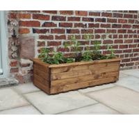 Charles Taylor Country Extra Large Jumbo Wooden Garden Veg Trough Planter W1080xL470xH310mm