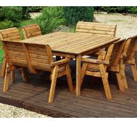 Charles Taylor Trading Charles Taylor Four Seater Square Table Set (With Chairs And Benches)