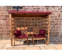 Charles Taylor Grand Henley Twin Seat Arbour Burgundy