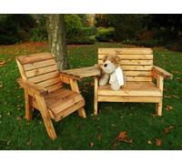 Charles Taylor Trading Little Fella's 3 Seater Companion Set (angled) in Brown Charles Taylor Trading Brown