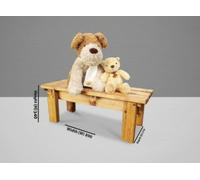 Charles Taylor Kids Solid Form Bench, Brown