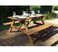 Six Seater Picnic Table Charles Taylor Trading Brown One Size