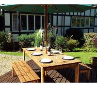 Charles Taylor Six Seater Table Set, Brown