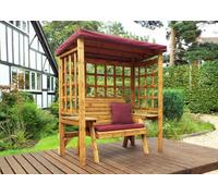 Charles Taylor Wentworth 2 Seat Arbour with Cover, Burgundy