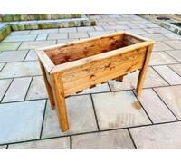 Charles Taylor Wiltshire Extra Large Jumbo Raised Wooden Garden Veg Trough Planter W1090xL410xH720mm