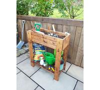 Charles Taylor Trading Chesterfield Raised Planting Trug Large in Brown Charles Taylor Trading Brown