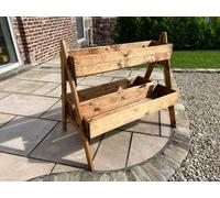 Charles Taylor Trading Country Kitchen Double Herb Garden Extra Large in Brown Charles Taylor Trading Brown