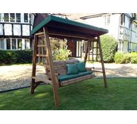 Charles Taylor Trading Dorset Three Seat Swing - W225 X D124 X H196 - Fully Assembled - Green