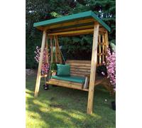 Charles Taylor Trading Dorset Two Seater Swing Green in Brown Charles Taylor Trading Brown
