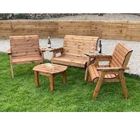 Charles Taylor Trading Large Four Seat Mutli Set With Rect Coffee in Brown Charles Taylor Trading Brown