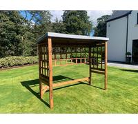 Charles Taylor Trading Large Universal Shelter - Redwood - L92 X W225 X H194 - Grey