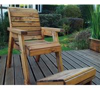 Charles Taylor Deluxe Angled Lounger with Footstool, none