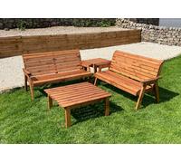 Charles Taylor Trading Six Seater Balmoral Corner Set in Brown Charles Taylor Trading Brown