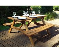 Six Seater Picnic Table Charles Taylor Trading Brown One Size