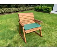 Charles Taylor Trading Solid Wood Grand Rocker in Brown Charles Taylor Trading Brown