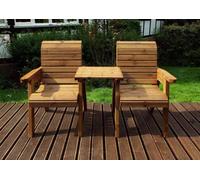 Charles Taylor Trading Twin Companion Set Straight Self-Assembly - L74 X W160 X H98 Cm - Redwood - Assembly Required