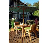 Charles Taylor Trading Two Seater Table Set - L100 X W220 X H98 - Redwood