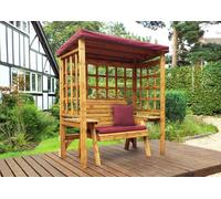 Charles Taylor Wentworth 2 Seat Arbour with Cover, Burgundy