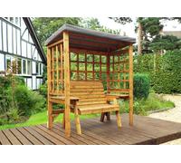 Charles Taylor Wentworth 2 Seat Arbour with Cover, Grey