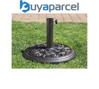Charles Taylor Traditional Round Parasol Sun Umbrella Base Weight Black 9kg