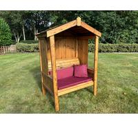Charles Taylor Two Seater Imperial Arbour - L80 X W129 X H183 Cm - Burgundy